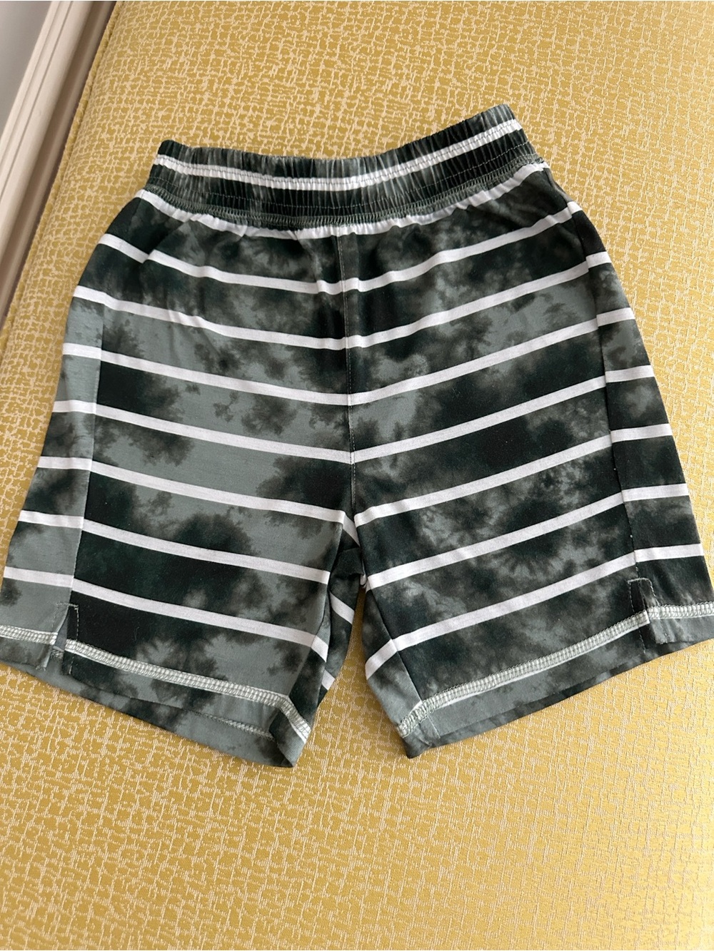 GAP Green and White Striped Tie-Dye Kids Pajama Bottoms
